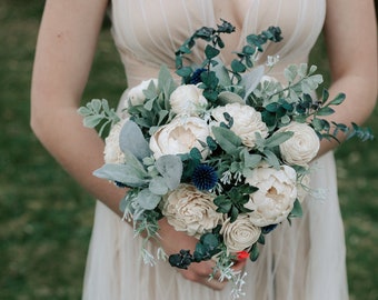 Wood Flower Bouquet Etsy