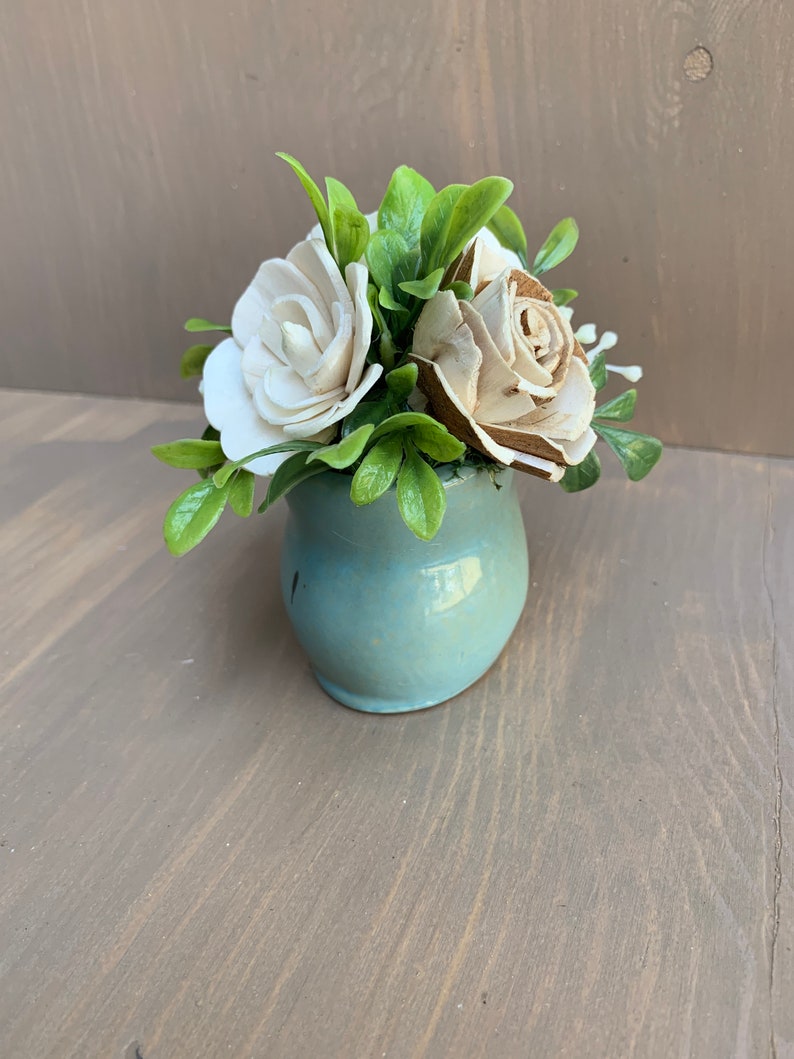 Owl Flower Vase Owl Floral Arrangement Owl Lover Gift Owl Etsy