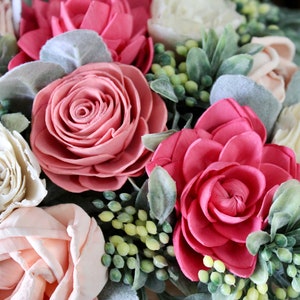 Large Floral Arrangement for Mother's Day, Pinks and Whites, Summer Wood Flower Arrangement, Floral Arrangement Box, Mothers Day Flowers image 6