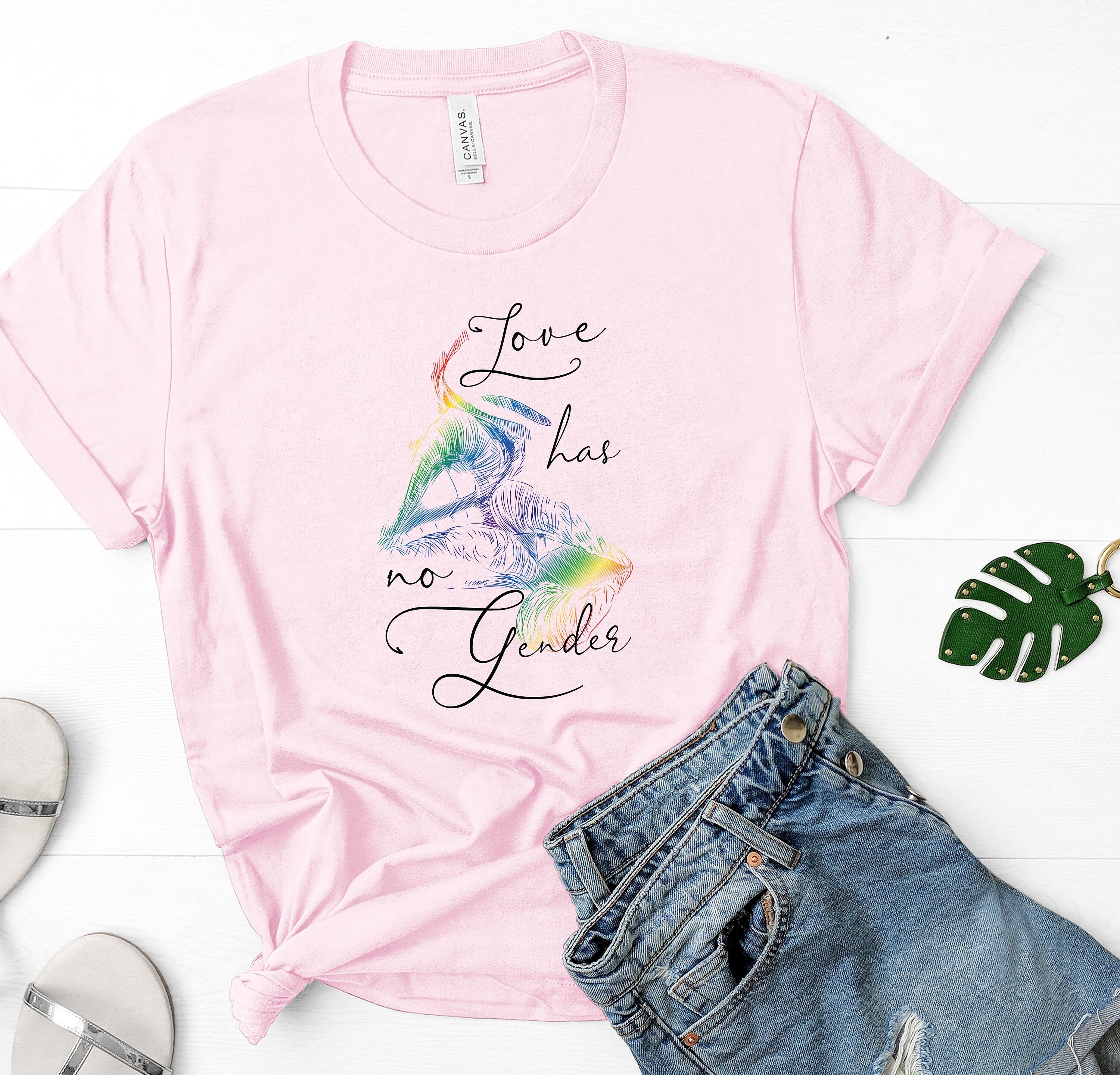 Love Has No Gender Shirt Graphic Tees LGBTQ Shirt Pride | Etsy