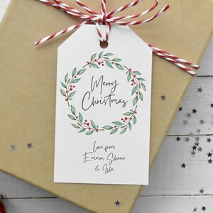 Personalised Christmas Gift Tags and Present Labels – Xmas Present Tags & Decorations – Custom Christmas Gift Tags for Holiday Presents 2025