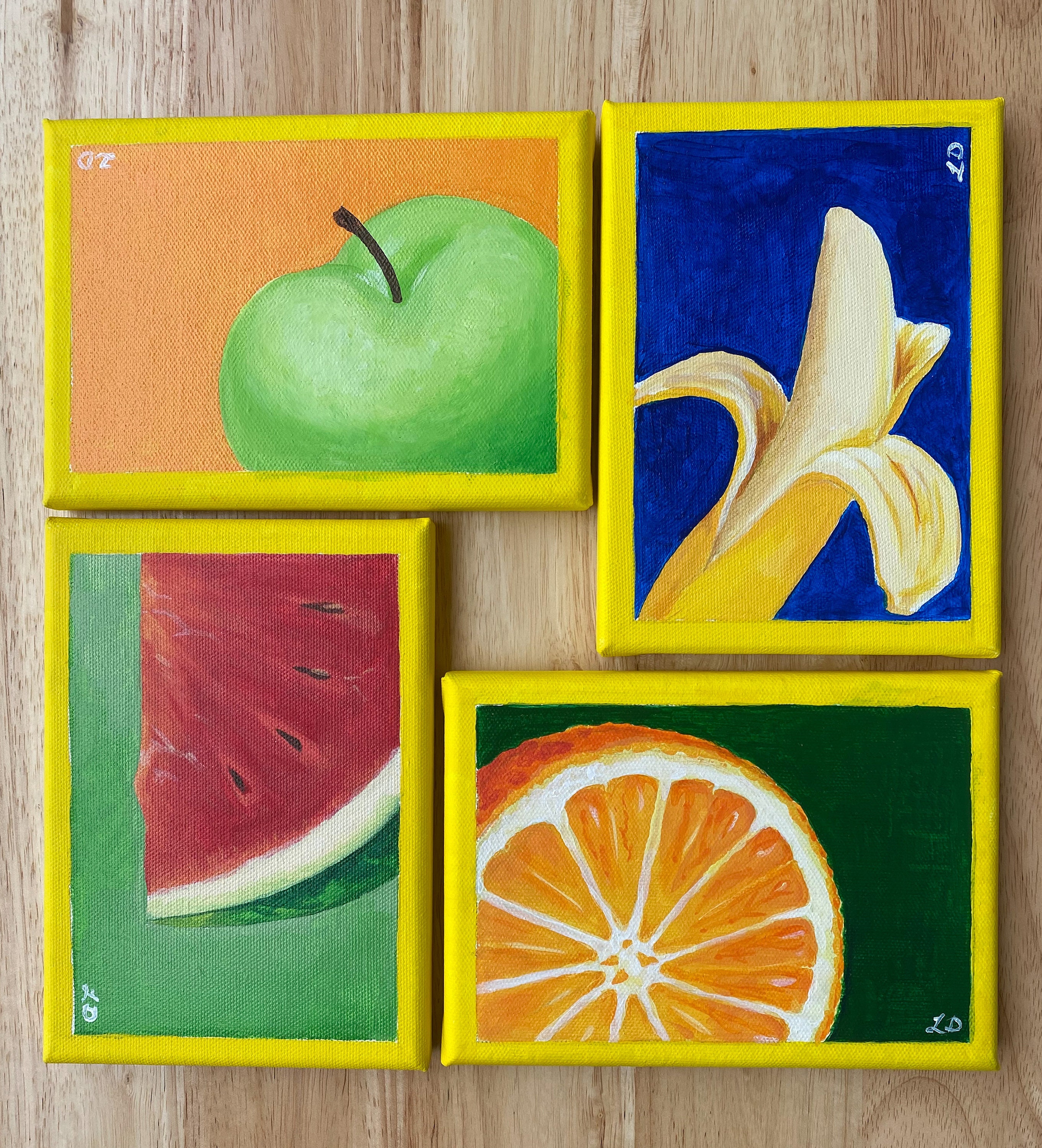 Wall Decoration Canvas Painting Kitchen Decor Bright Art Etsy