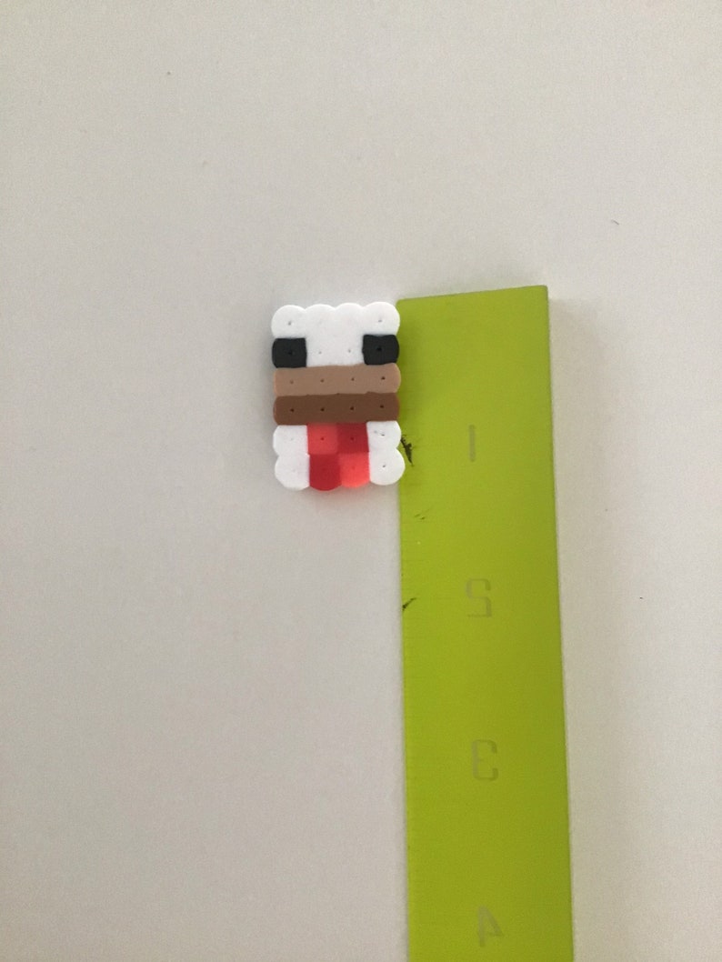 Small sized perler bead Minecraft chicken Tiny Perler Bead Etsy