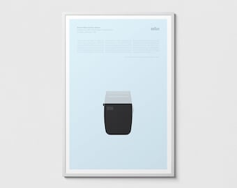 Braun SM31 Electric Shaver Print: Dieter Rams Design Poster