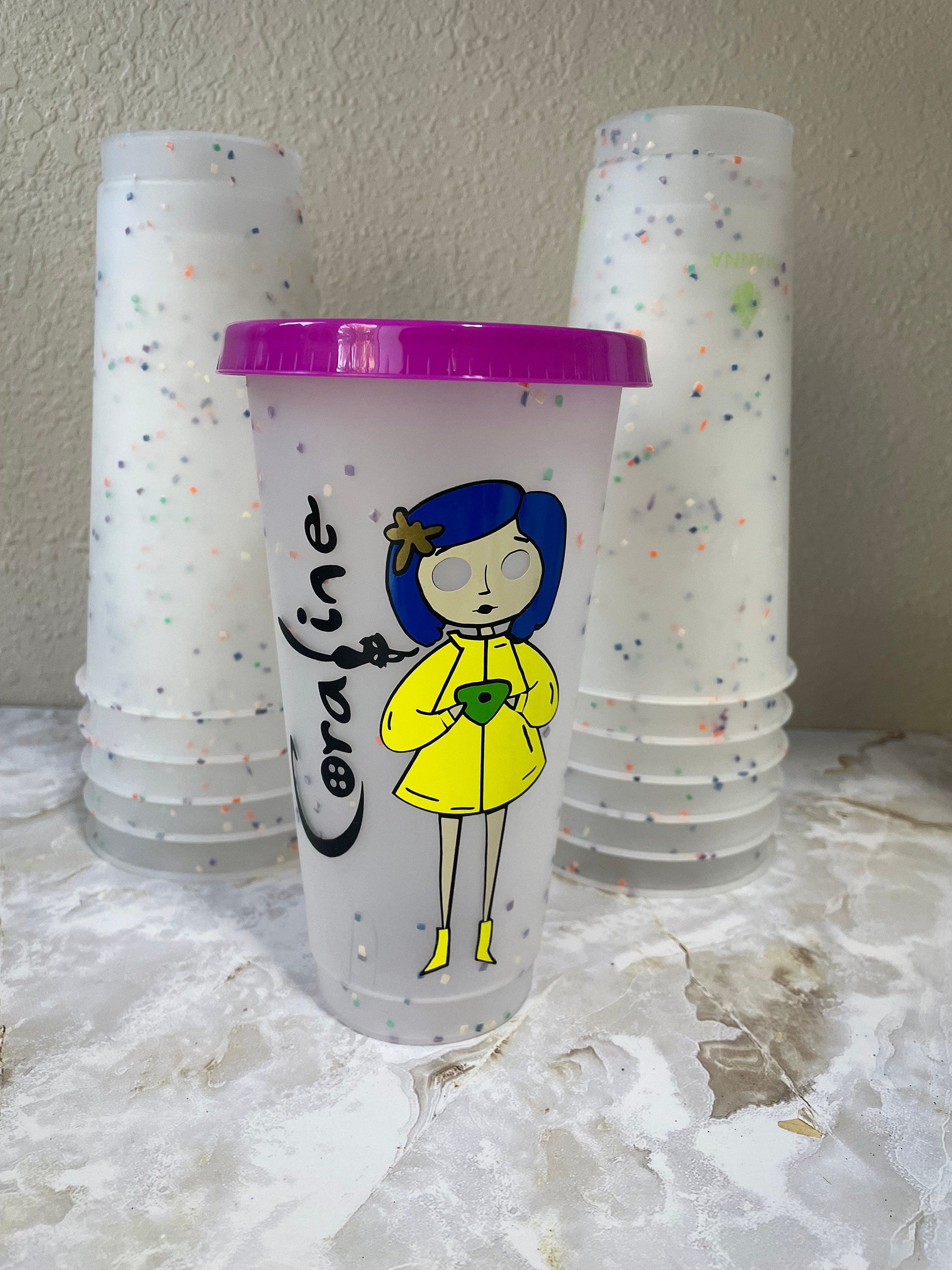 Coraline Tumbler Coraline Gifts Coraline Theme Cup Confetti - Etsy UK