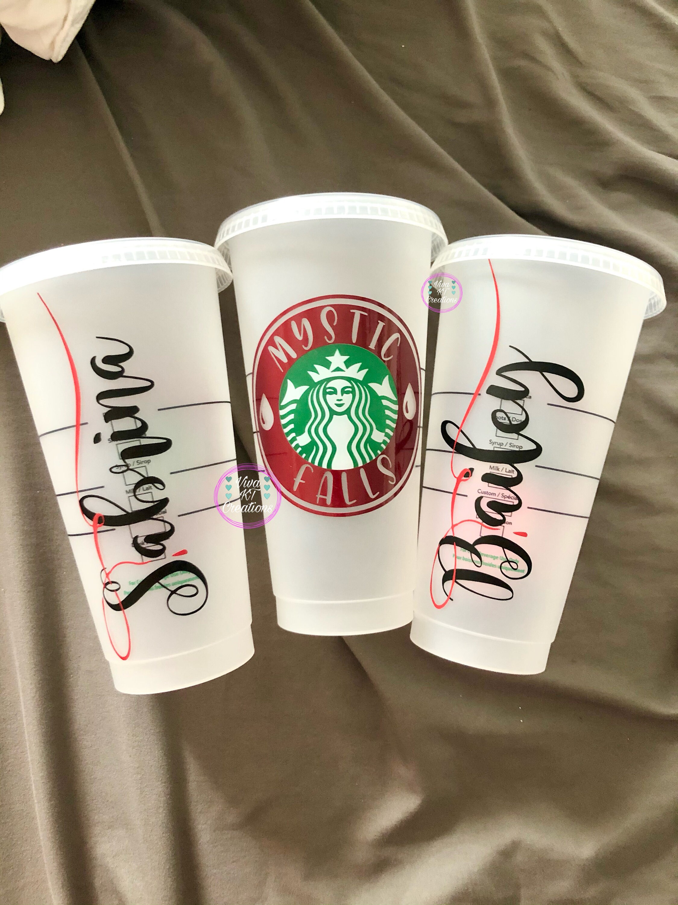 Personalized Vampire Diaries Starbucks Resusable Cold Cup, The Origin…