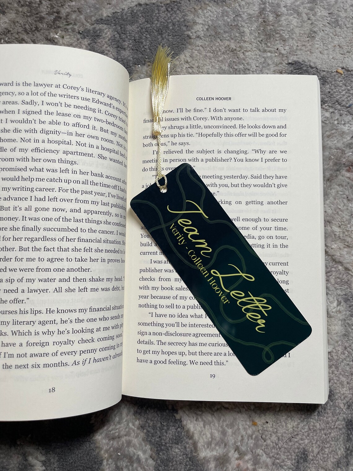Verity Bookmark Team Manuscript Team Lettermetal Bookmarks Etsy