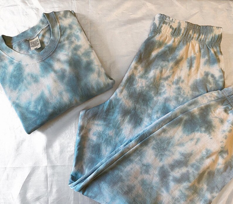 Sweatshirt and Joggers Set Pastel Tie Dye Joggers Relaxed | Etsy