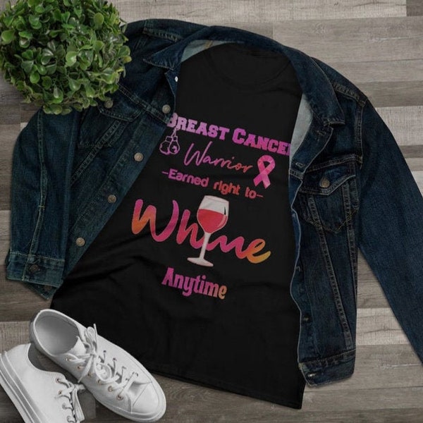 Funny Breast Cancer Shirt | Funny Cancer Gift | Funny Breast Cancer Wine Shirt | Funny Cancer Survivor Shirt | Funny Cancer Fighter Shirt |F