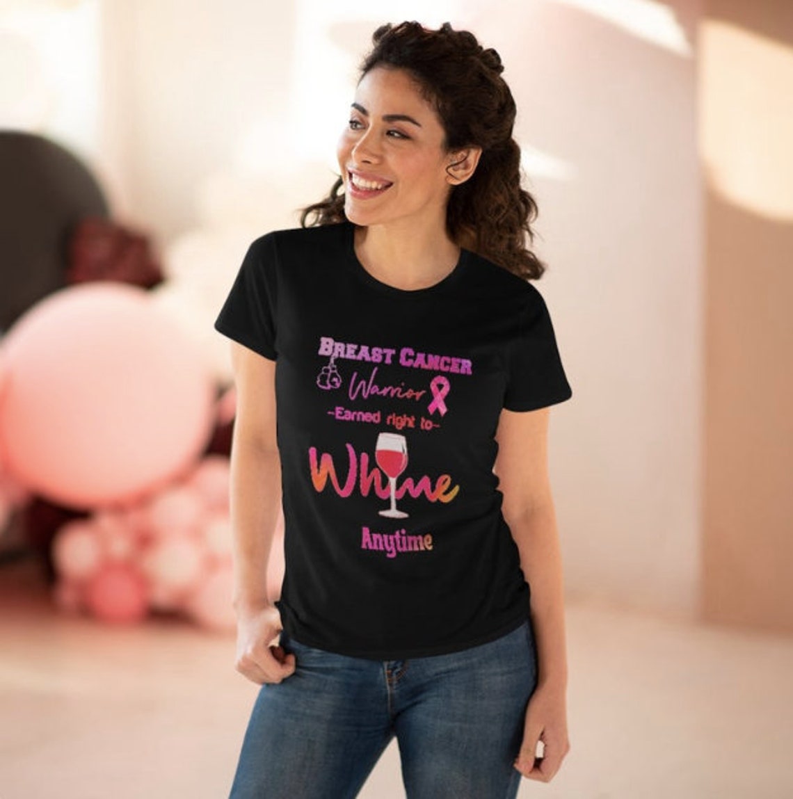 Funny Breast Cancer Shirt Funny Cancer Gift Funny Breast Cancer Wine