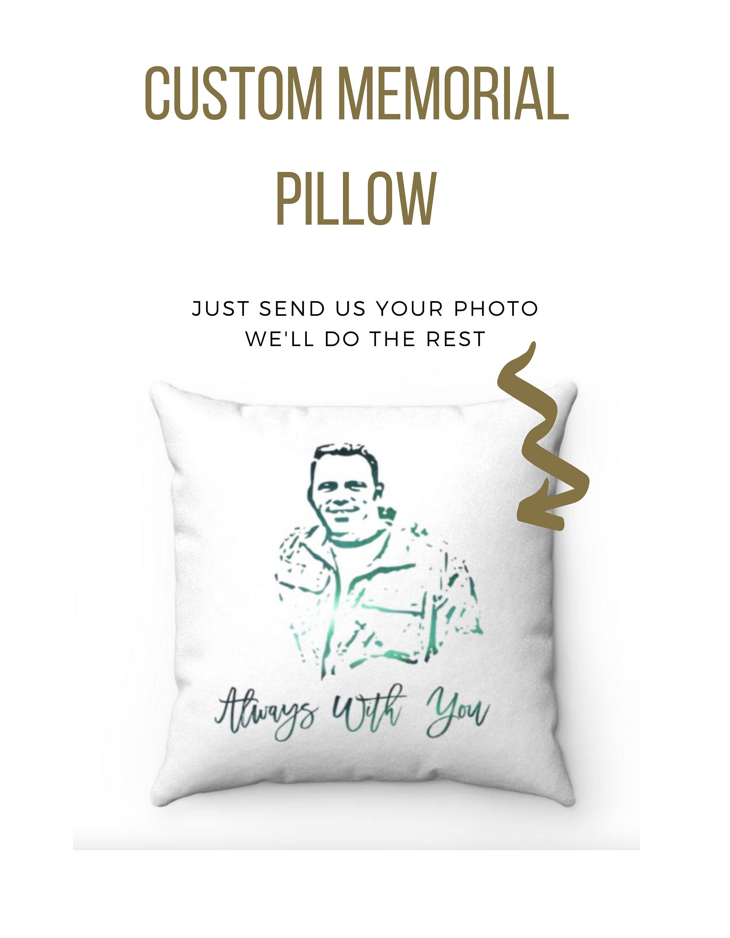 personalized memorial pillow