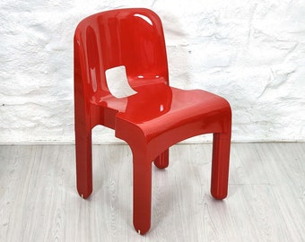 JOE COLOMBOジョエコロンボ　カルテル　ユニバーサルチェア　黒 Kartell Outdoor Joe Colombo Opaque Black Resin Low Accent