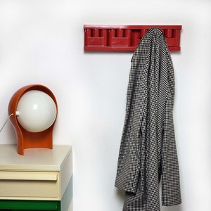 Mini VIP Coat Hook in Red by Benanti and Brunori for Velca | Brand New/Dead Stock | Italian Space Age | 1970s