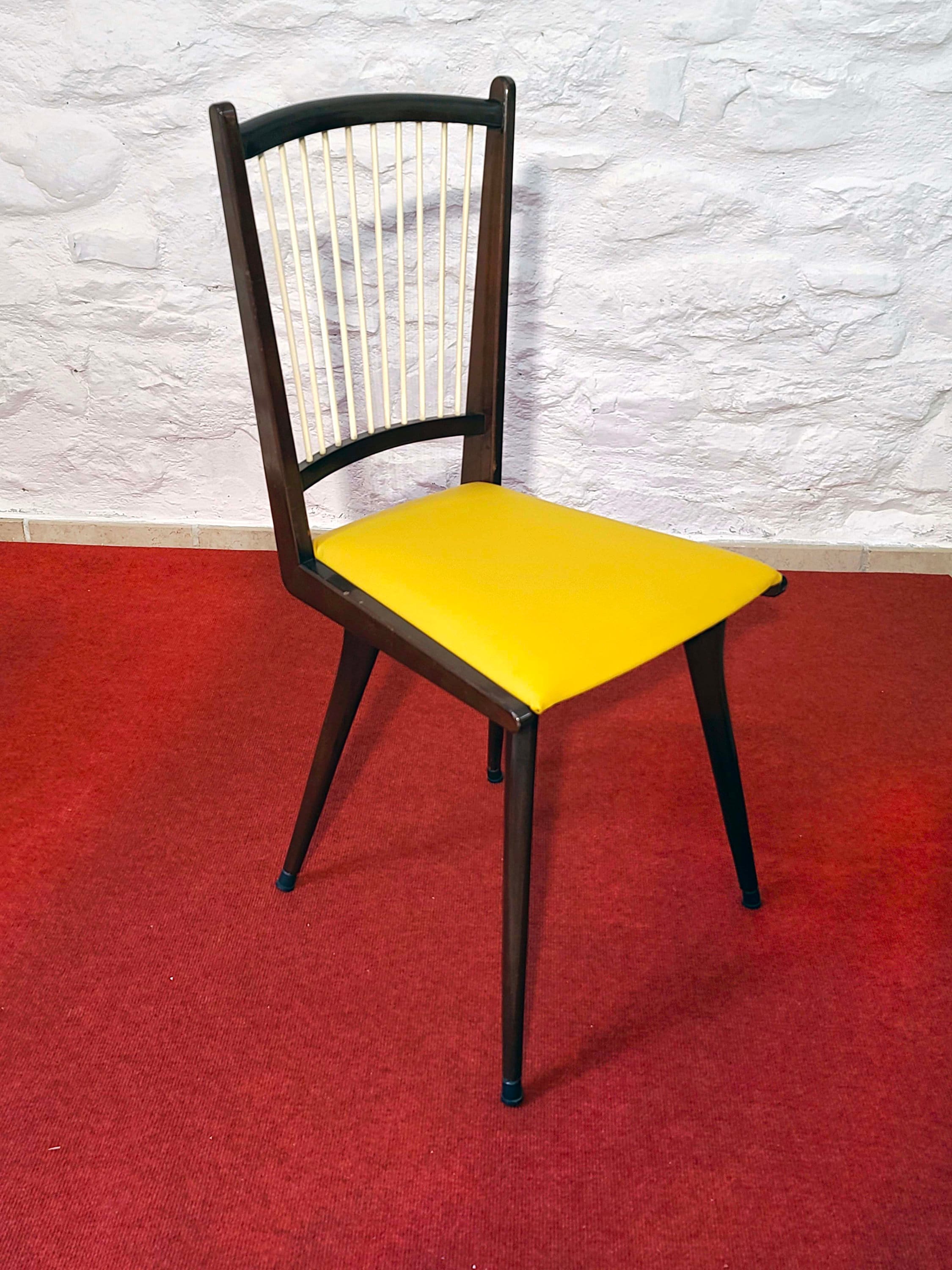 Vintage Italian Dining Chairs Midcentury Modern Atomic Etsy