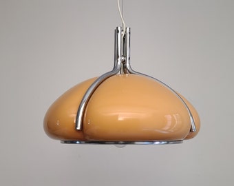 Quadrifoglio Pendant Lamp in Pink by Gae Aulenti for Guzzini | Italian Space Age | 1970s