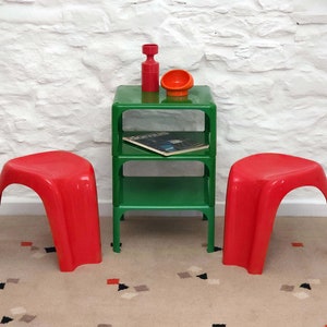 Stacki Plastic Stool by Giorgina Castiglioni for Bilumen | Italian Space Age | 1970s