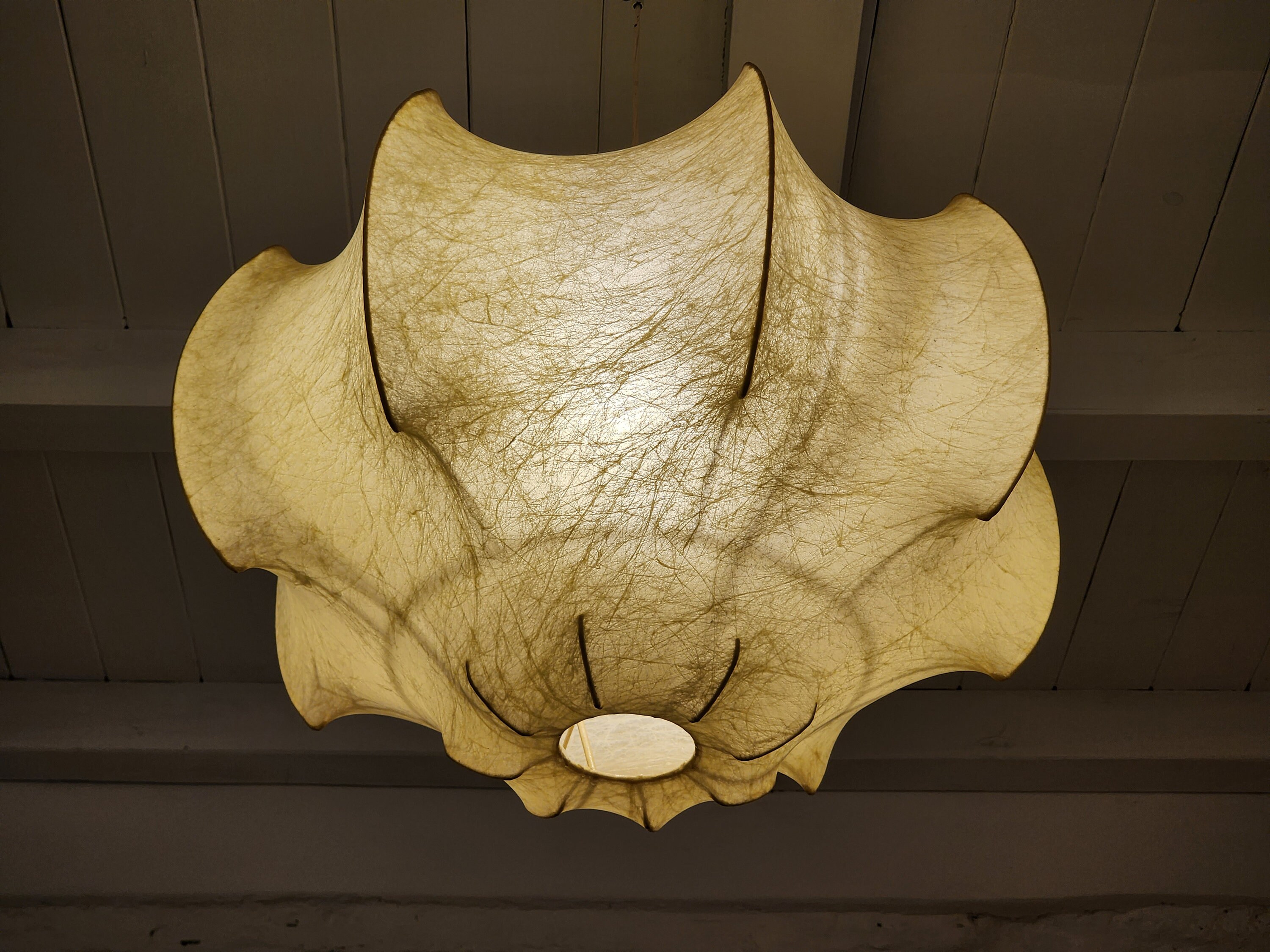 Viscontea Cocoon Resin Lamp by Achille Pier Castiglioni for Flos