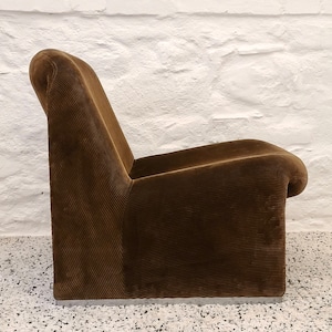 ALKY Lounge Chair in Brown Corduroy by Giancarlo Piretti for Anonima Castelli Italian Space Age 1970s image 6