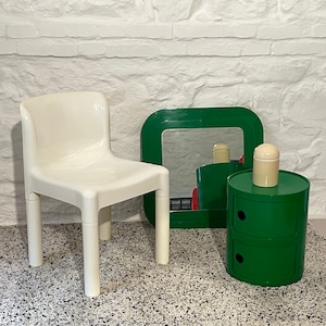 Model 4875 Chair in White by Carlo Bartoli for Kartell | Italian Space Age | 1970s