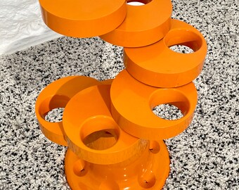 Rare Orange Pluvium Umbrella Stand Holder by Giancarlo