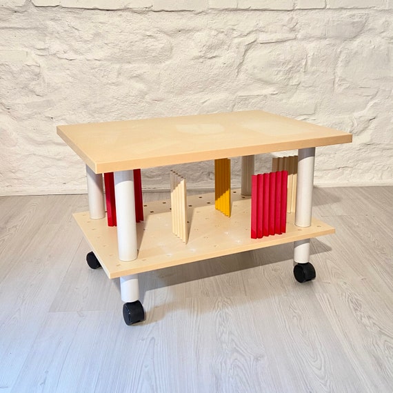 Rolling tv stand wood deals