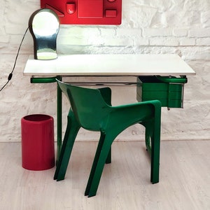 Drafting Table/Desk in Green by Joe Colombo for Bieffeplast | Italian Space Age | 1970s