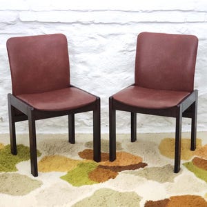 Dining Chairs in style of Tobia Scarpa | Italian Mid-century Modern | 1960s (Set of 2)