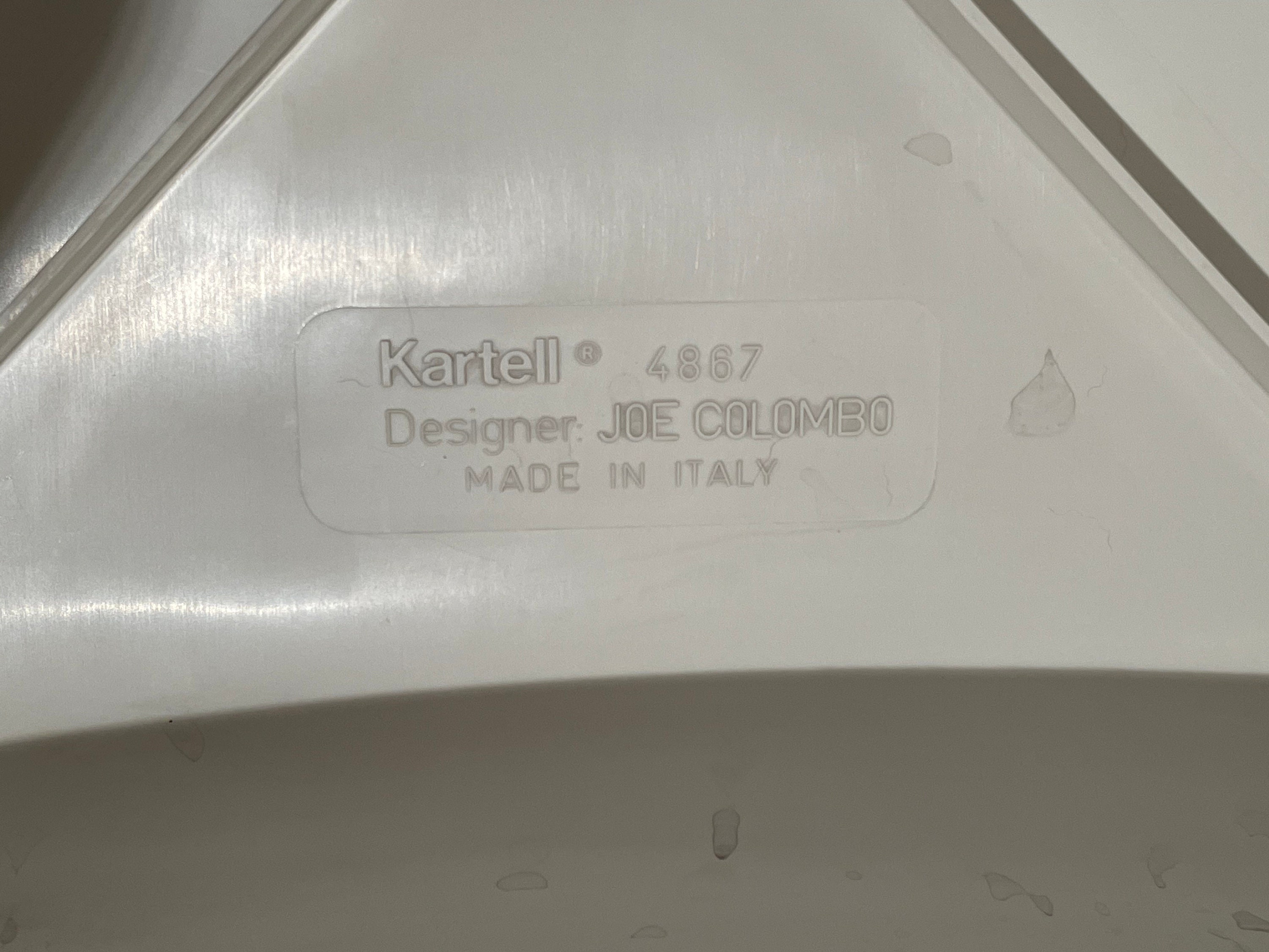Universale Chair in White by Joe Colombo for Kartell Italian - Etsy