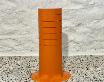 Rare Orange Pluvium Umbrella Stand Holder by Giancarlo