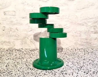 Rare Green Pluvium Umbrella Stand Holder by Giancarlo Piretti for Anonima Castelli | Italian Space Age | 1970s