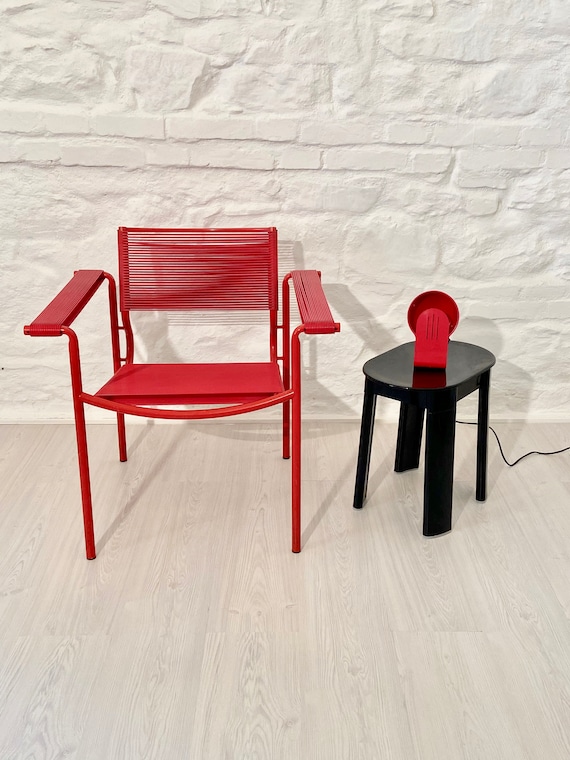 Spaghetti 109 Armchair Chair in Red by Giandomenico Belotti