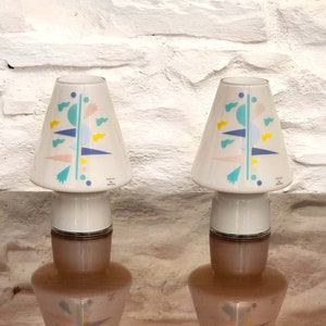 Bibi Sidecar Murano Glass Table Lamps by Alessandro Mendini for Artemide | Italian Postmodern | 1990s