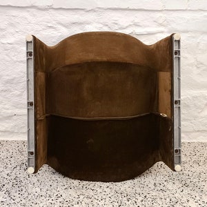ALKY Lounge Chair in Brown Corduroy by Giancarlo Piretti for Anonima Castelli Italian Space Age 1970s image 10