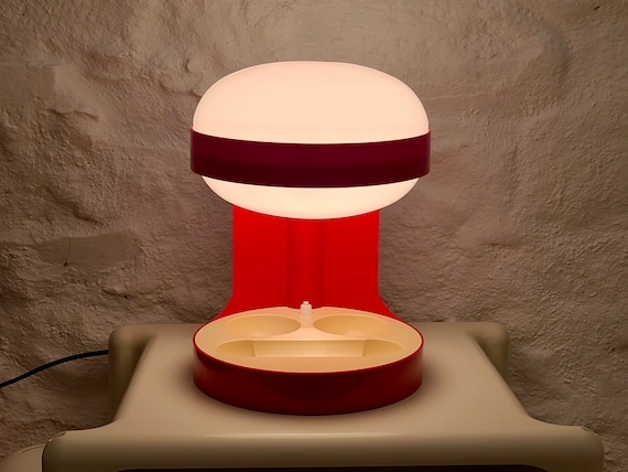KD29 Plastic Table Lamp in Red by Joe Colombo for Kartell KD29 Plastic Table Lamp in Red by Joe Colombo for Kartell