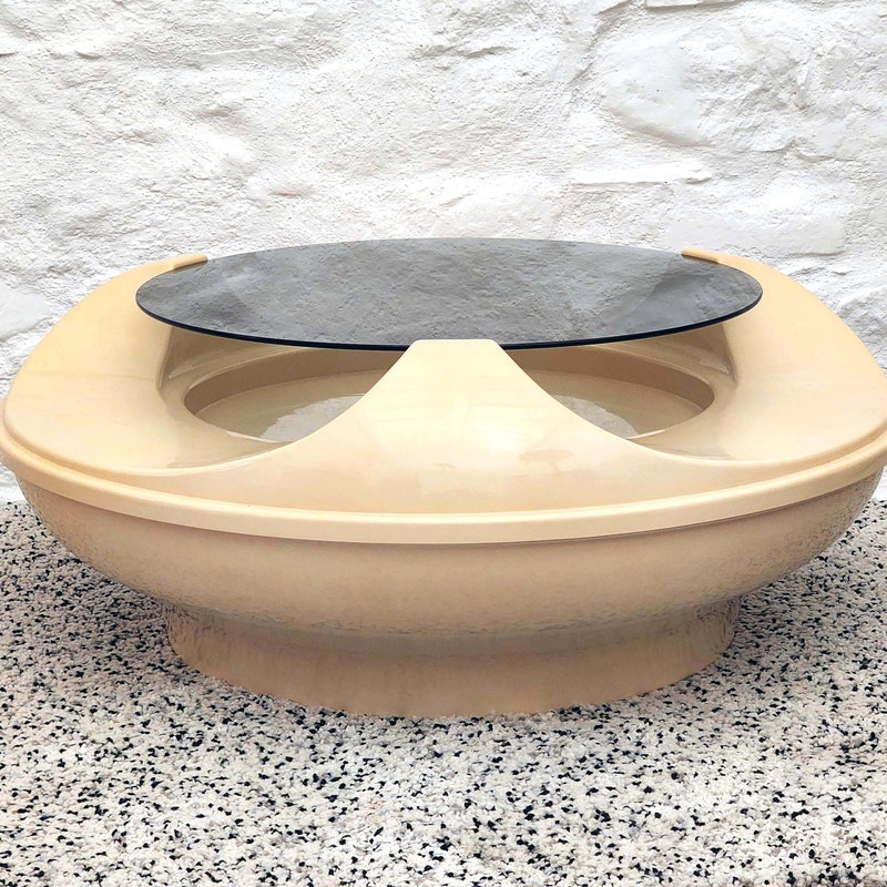 Table UFO en Fibre de Verre – Vers 1970 Design Vintage rare