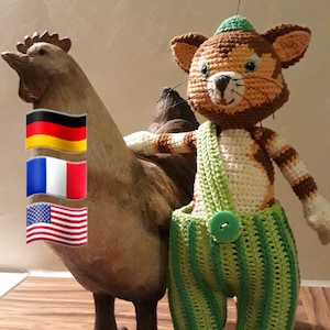 Findus Häkel Anleitung Amigurumi crochet DEU/FRA/US