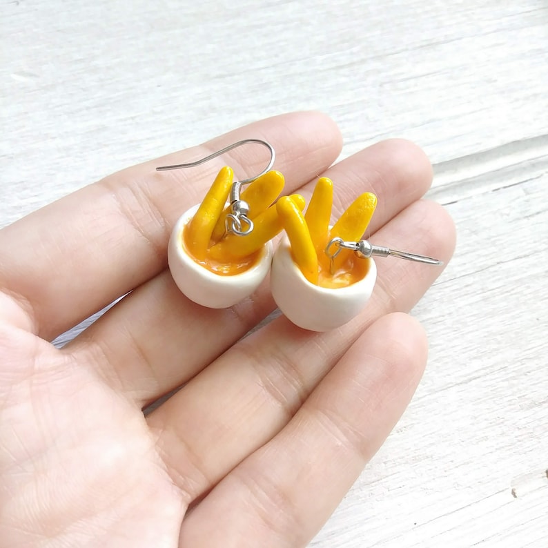 Handmade Polymer Clay Rican Jewelry Puerto Rico Food Earrings Sorullitos Boricua Kitchen