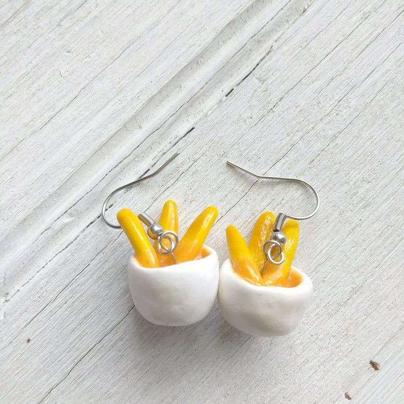 Handmade Polymer Clay Rican Jewelry Puerto Rico Food Earrings Sorullitos Boricua Kitchen