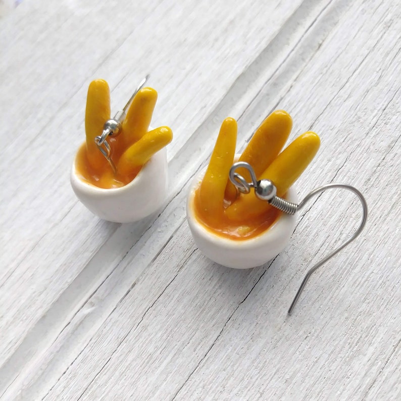 Handmade Polymer Clay Rican Jewelry Puerto Rico Food Earrings Sorullitos Boricua Kitchen