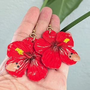 Puerto Rico Jewelry | Flor De Maga Flower With The Puerto Rican Coqui  | Handmade in PR