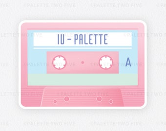 IU Mixed Tape, KPOP Sticker, IU Sticker, Korea Sticker, dlwlrma - Trendy Stickers, Wall Decal, Laptop Sticker, Water Bottle Sticker - 3"