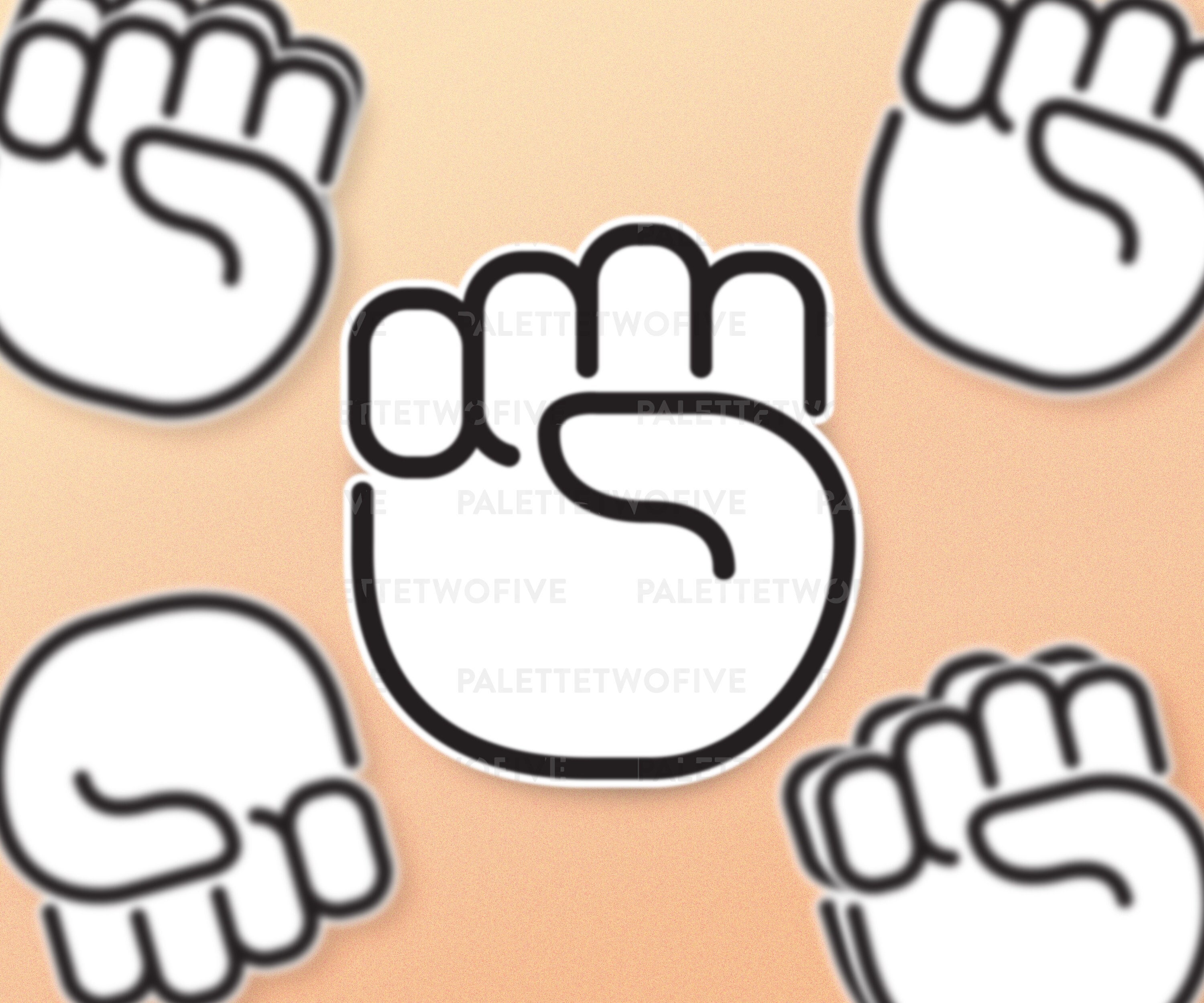 Fist Bump Emoji Drawing