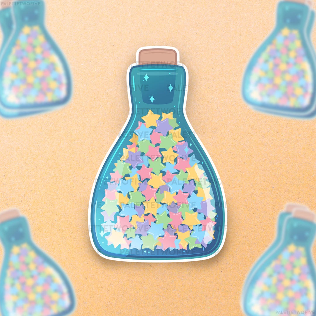 Star Sticker, Potion Sticker, Love Potion Sticker, Star Potion Sticker ...