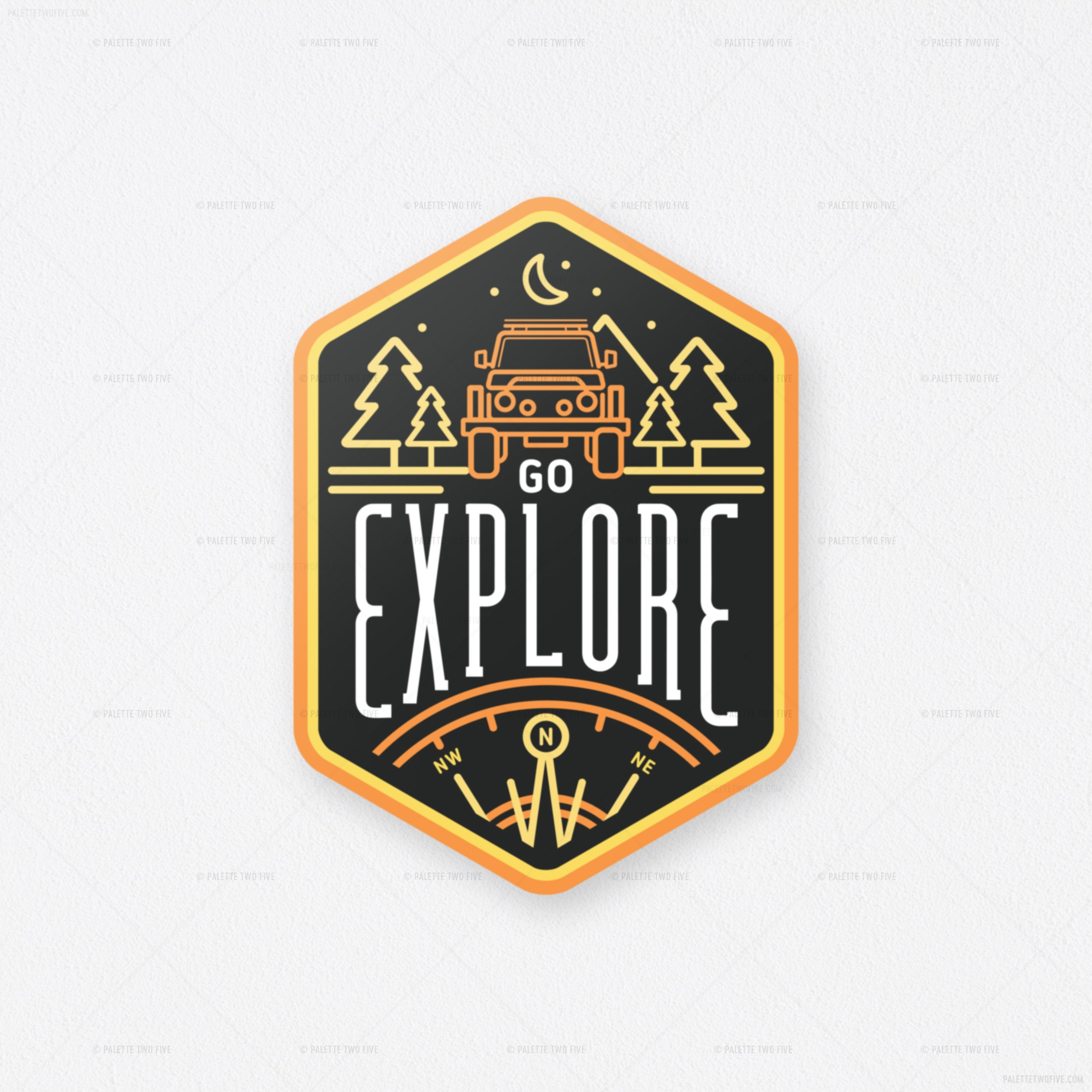 Go Explore Sticker Go Explore, Camping road Trip Sticker, Overland Sticker - Trendy ...
