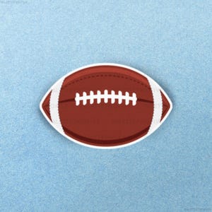 Football Sticker, Football Decal, Football Season, Sports Sticker, Laptop Sticker, Trendy Water Bottle Sticker - 2.9&quot;