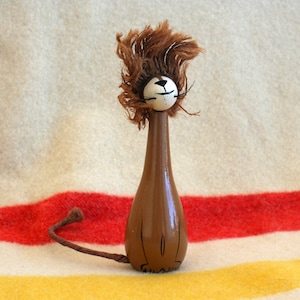 JV Orel Era Lion Wooden vintage Toy - 1950s vintage Wood Toy - Danish Design - Kay Bojesen Hans Bolling Arne Tjomsland JV Orel