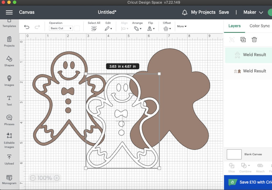 Gingerbread Svg Cut File for Cricut & Silhouette Cameo - Etsy