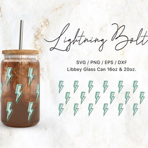 Libbey Glas 16 Unzen | 20 Unzen adrette Blitz-Svg-Datei für Cricut & Silhouette Cameo, Funky Svg, Vintage Svg, Retro Svg, Glaswaren Svg