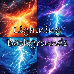 Lightning Backgrounds | Storm Wallpapers, Backdrops, Thunderstorm, Screensaver, Computer Screen, Phone Display, Scrapbooking, Commercial Use