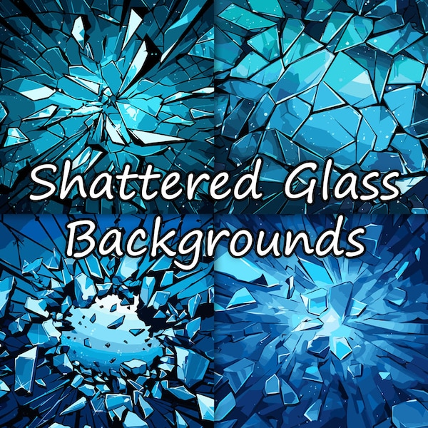 Shattered Glass Backgrounds | Digital Wallpapers, Broken Glass Art, Shards, Screensavers, Scrapbooking, Card Making, TV Art, Commercial Use